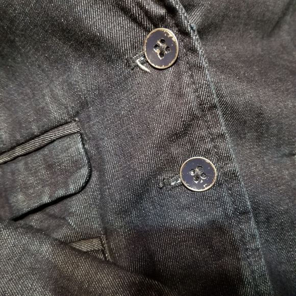 Pilcro and the Letterpress Anthropologie Denim Jean Blazer Small - Picture 11 of 15